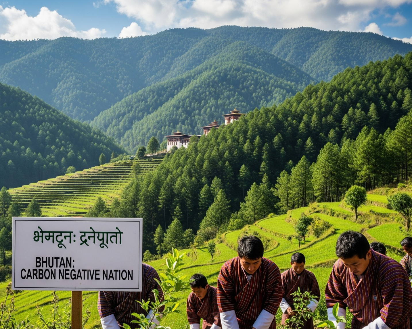 Environmental Commitment: A Carbon-Negative Nation